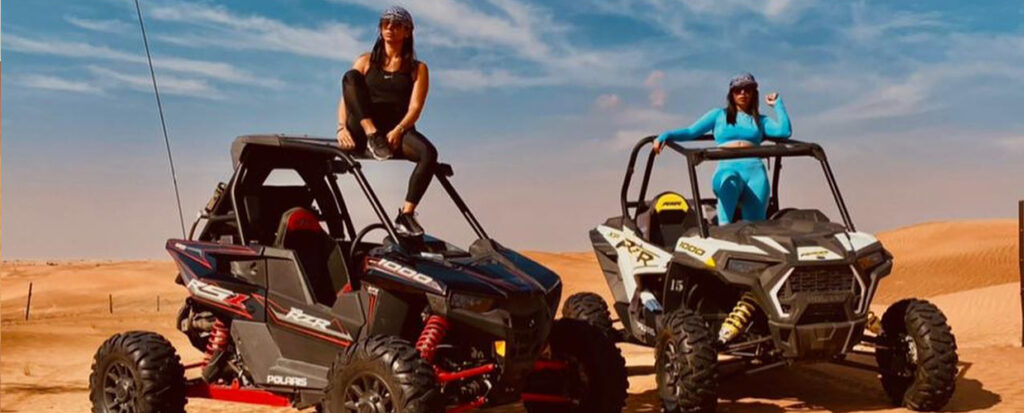 Preparing for Dune Buggy Dubai Tour